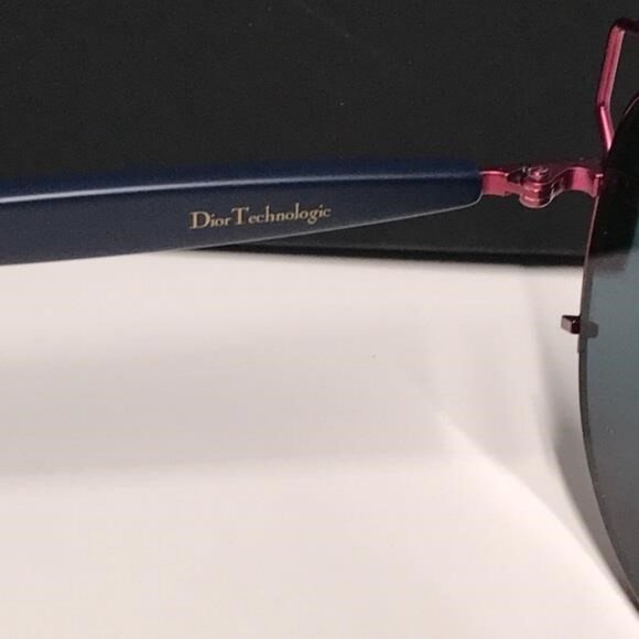 New Authentic DIOR Technologic TTVH 57mm Unisex Sunglasses – Matte Red & Blue - Picture 3 of 15